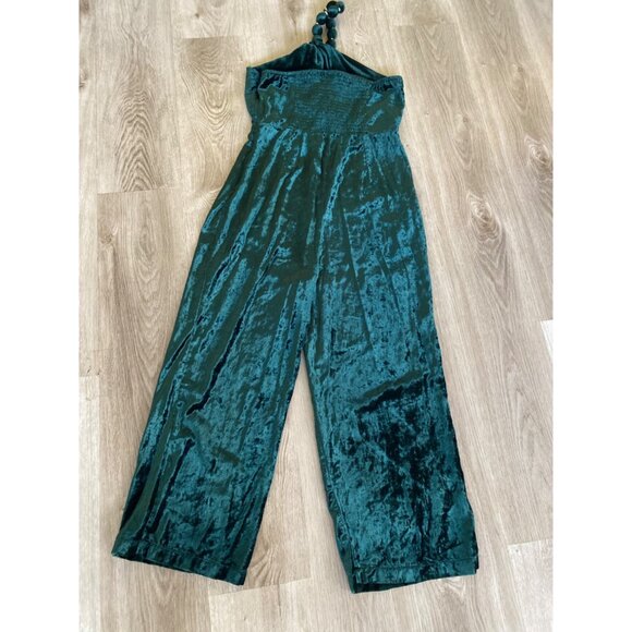 Samantha Pleet Velvet Jumpsuit Green St. Patrick's Day - Picture 7 of 10
